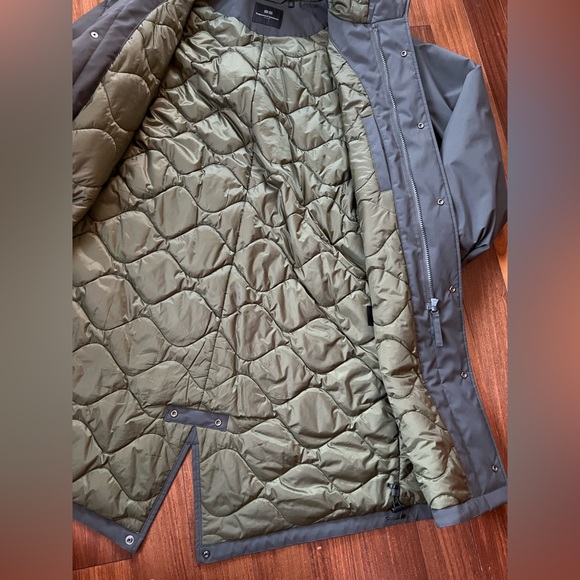 Uniqlo x Engineered Garments Olive Military Hooded Parka Oversized Men’s size XS - Picture 3 of 10
